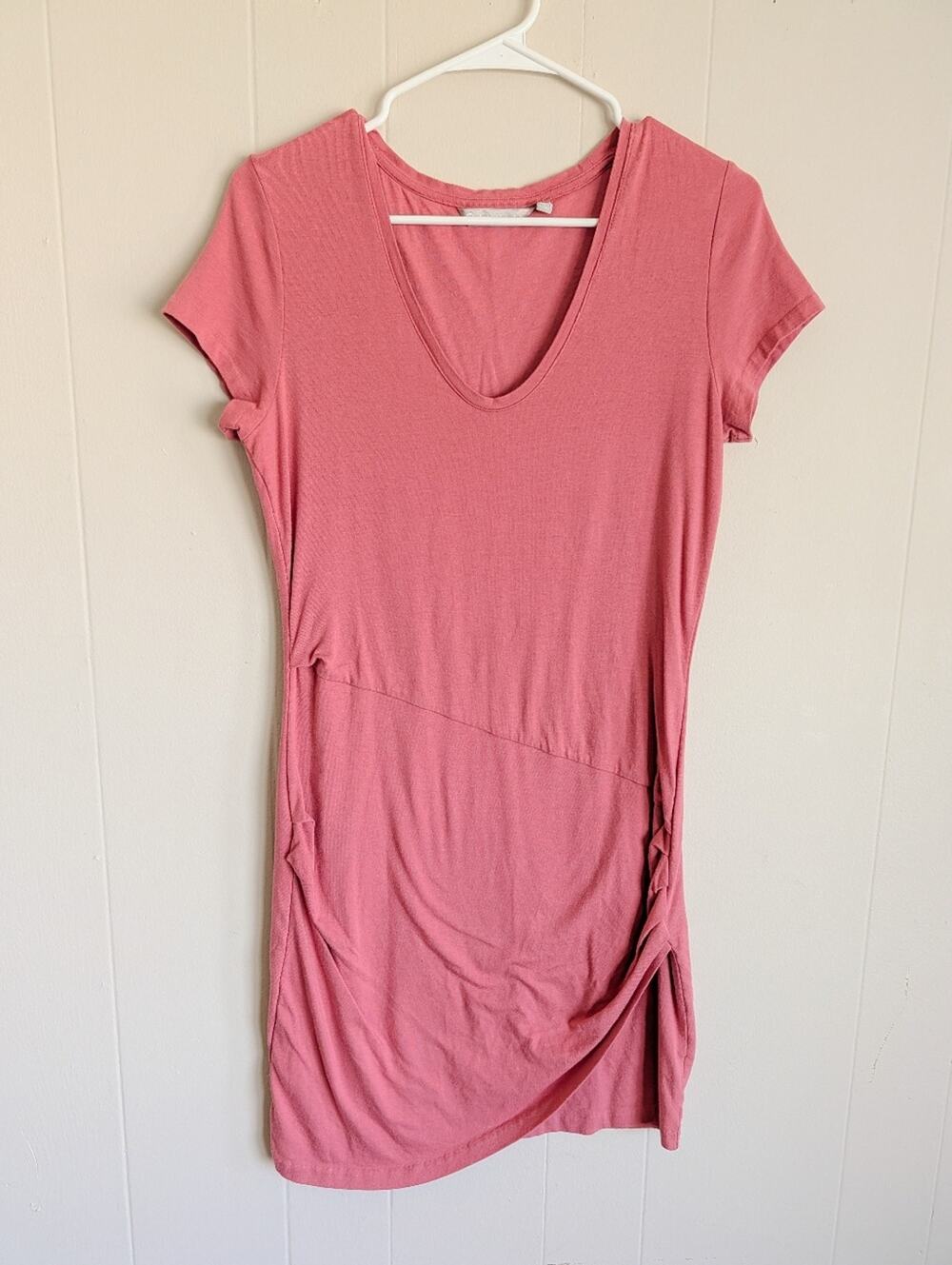 Athleta‎ V-neck Side Ruched Bodycon Mini Dress